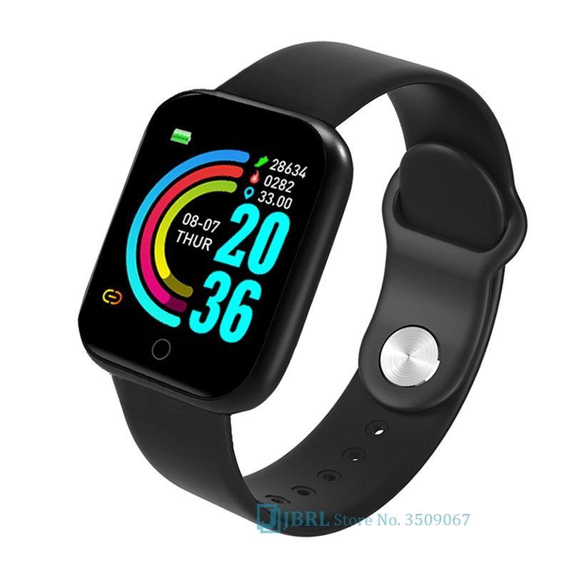 Modern Stainless Steel Square Smartwatch for Fitness and Daily Wear