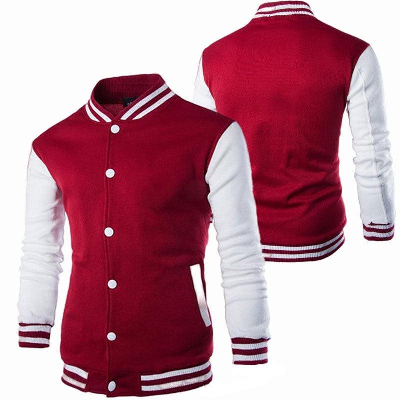 Men's Slim Fit Baseball Jacket Casual Lightweight College Coat
