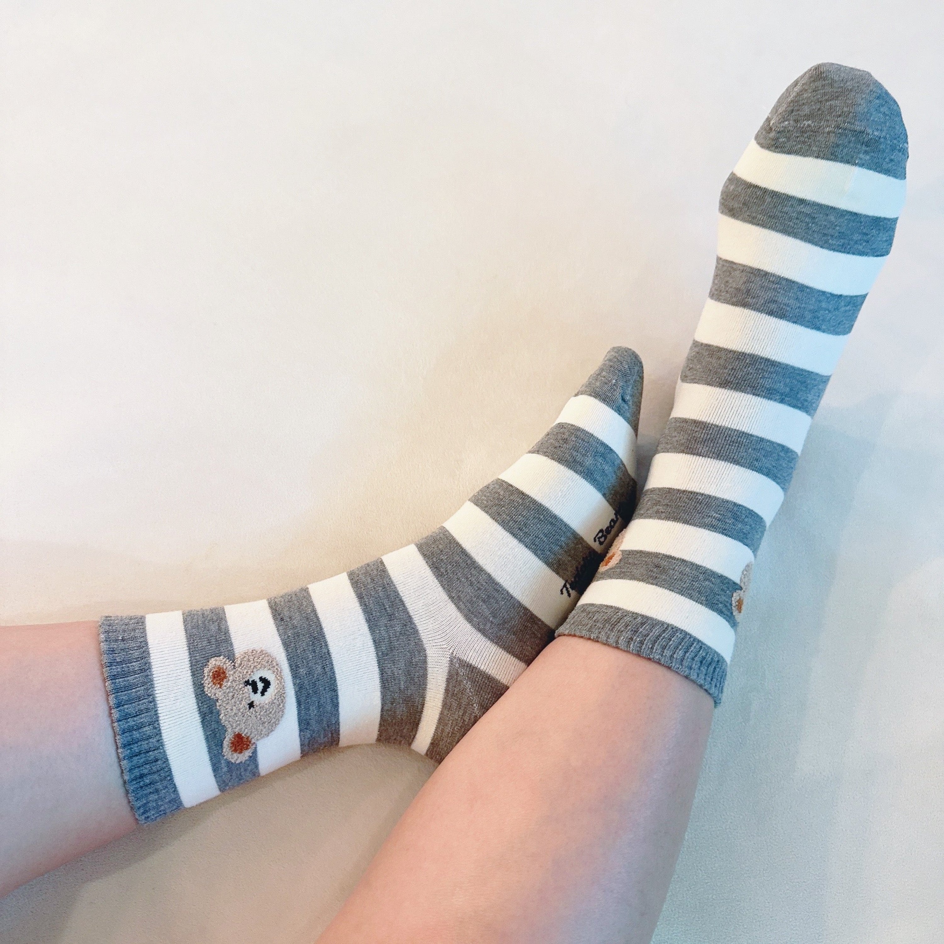 Hehe Bear Socks Set Of 2