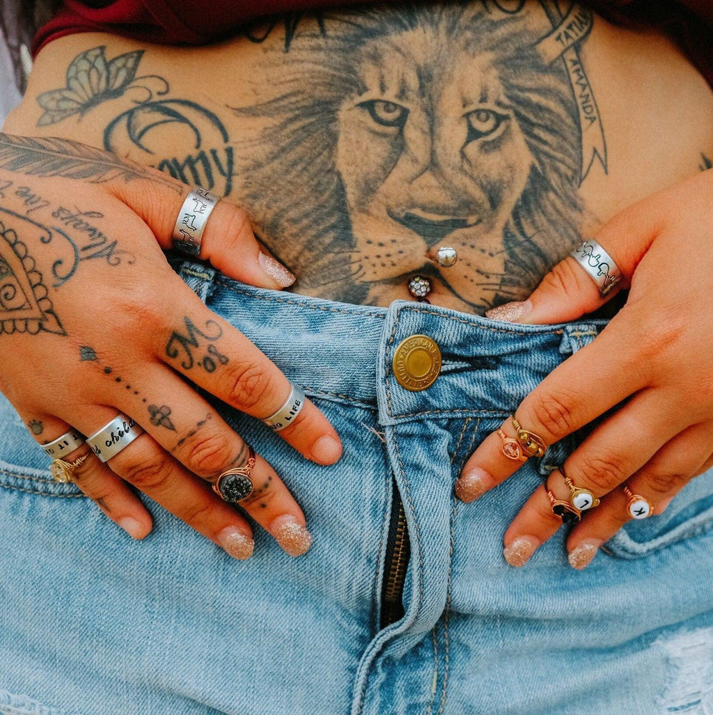 Hemp Leaf Silver Ring