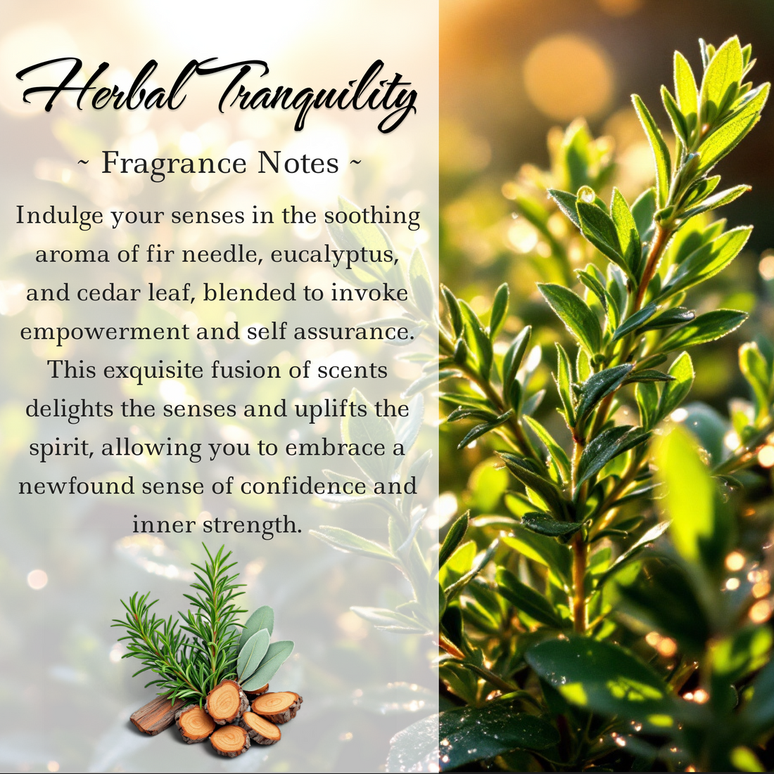 Herbal Tranquility Crystal Candle, 10oz