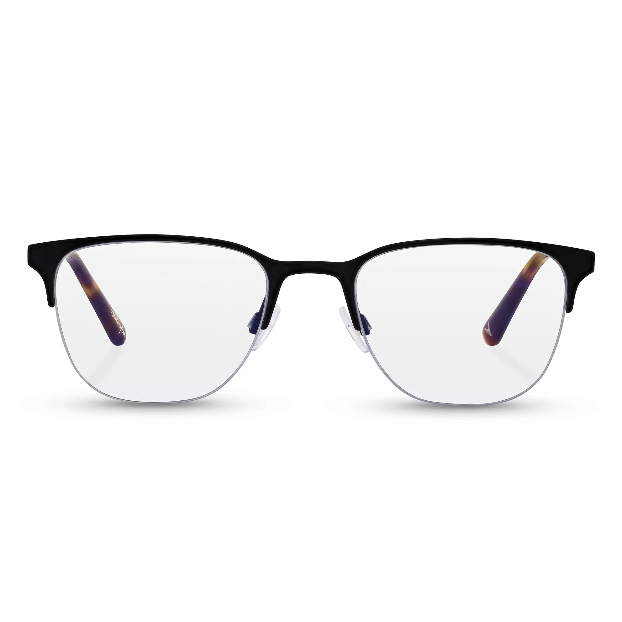 Hewitt blue light blocking glasses featuring a classic dark brown frame.