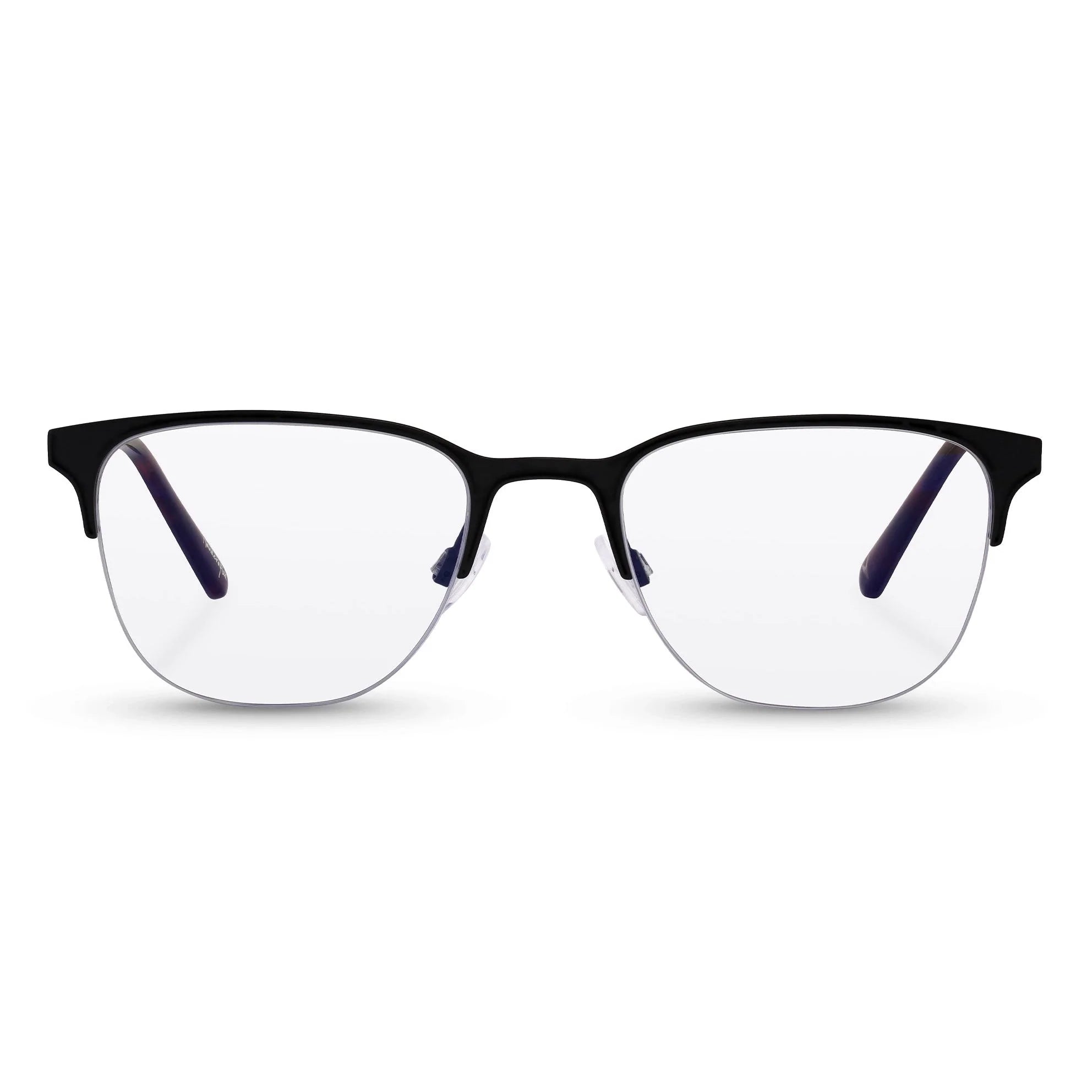 Hewitt blue light blocking glasses featuring a sleek matte black frame