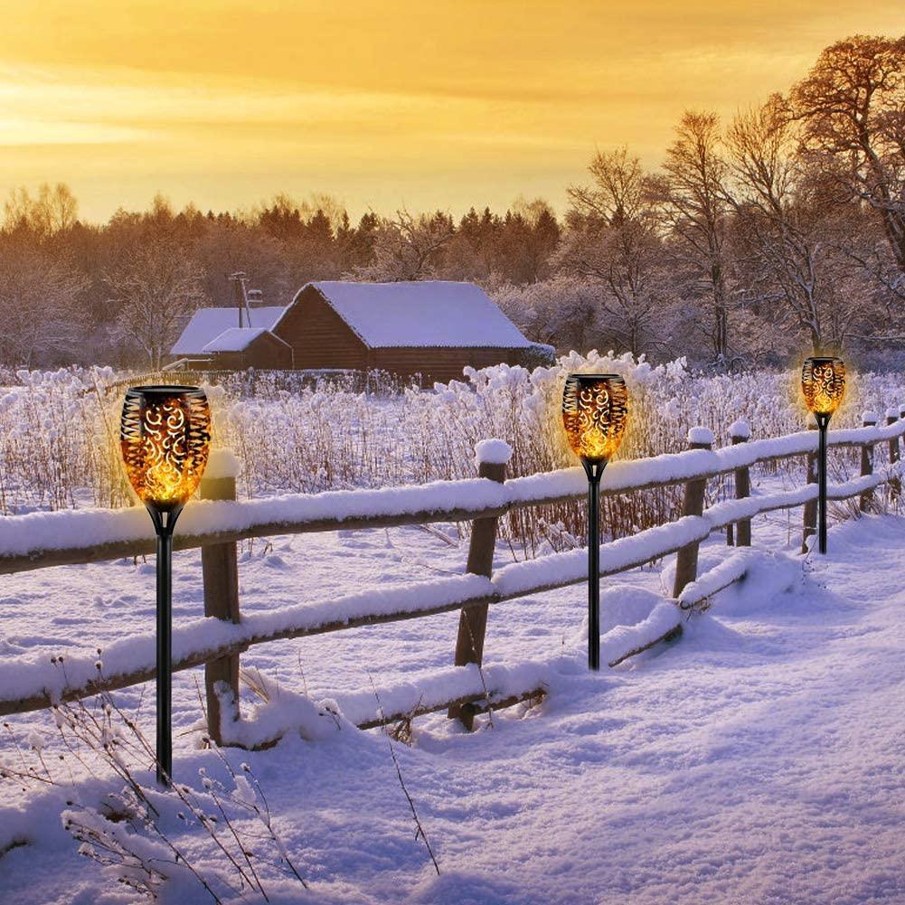 Solar LED Flickering Flame Torch Lights for Garden Pathway