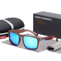Polarized Retro Wood Grain Sunglasses Unisex UV400 Vintage Style