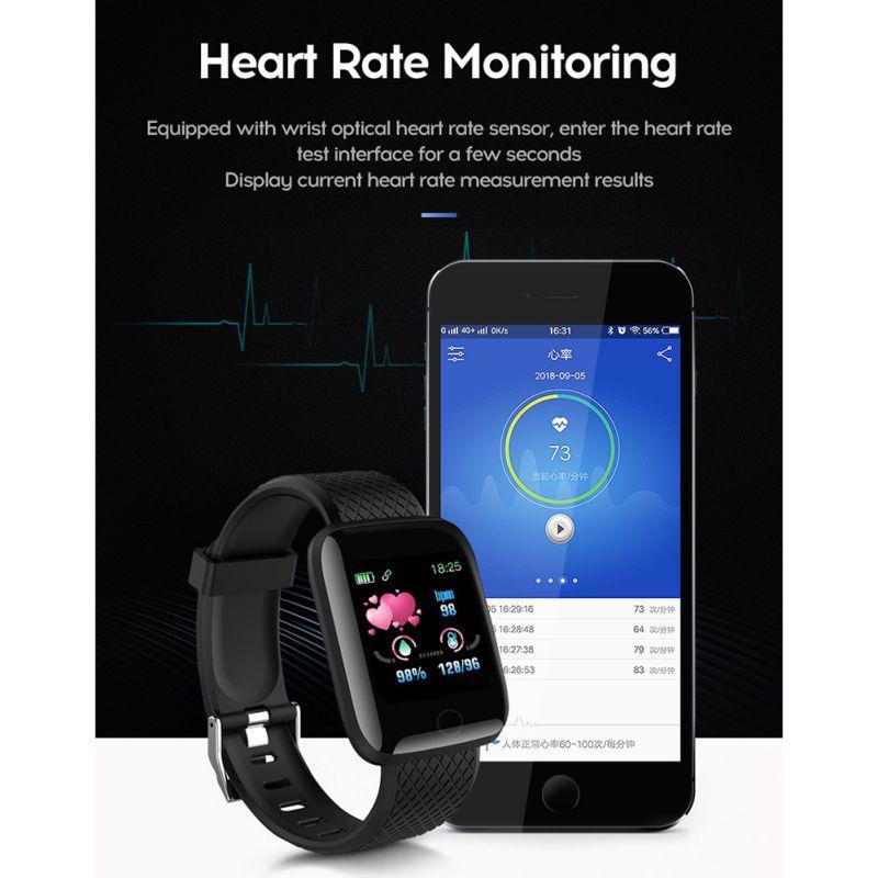 Smart Watch with Heart Rate & Blood Pressure Monitor - Sporty Fit