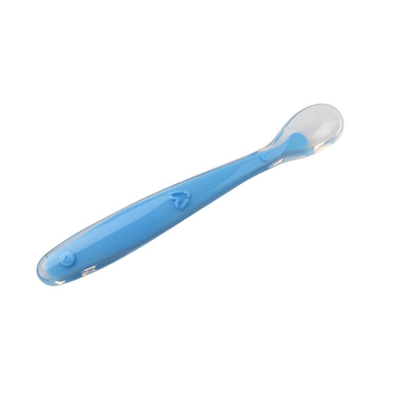 Temperature Sensing Silicone Baby Spoon in Pastel Colors