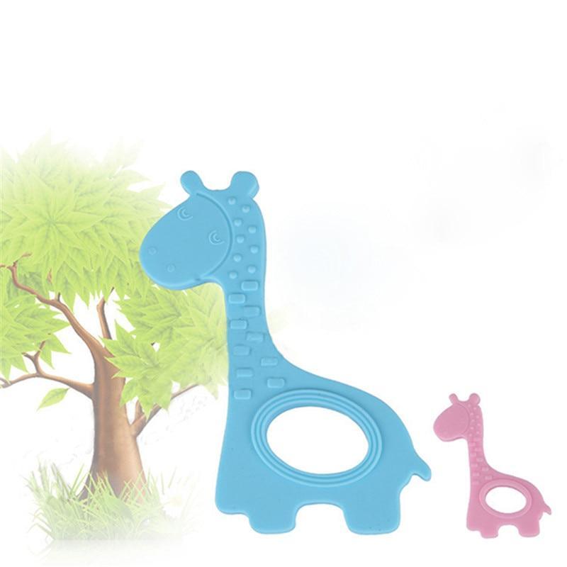 Cute Giraffe Silicone Teether Toy for Babies - Organic Chew Toy