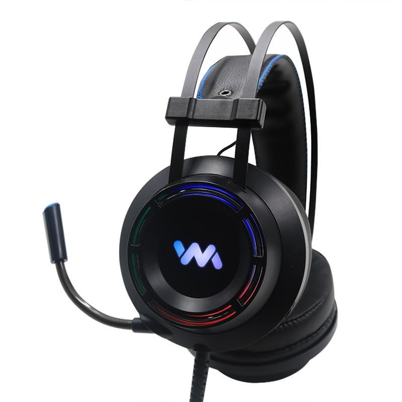 Modern Gaming Headset with LED Lights and Deep Bass for PC and PS4
