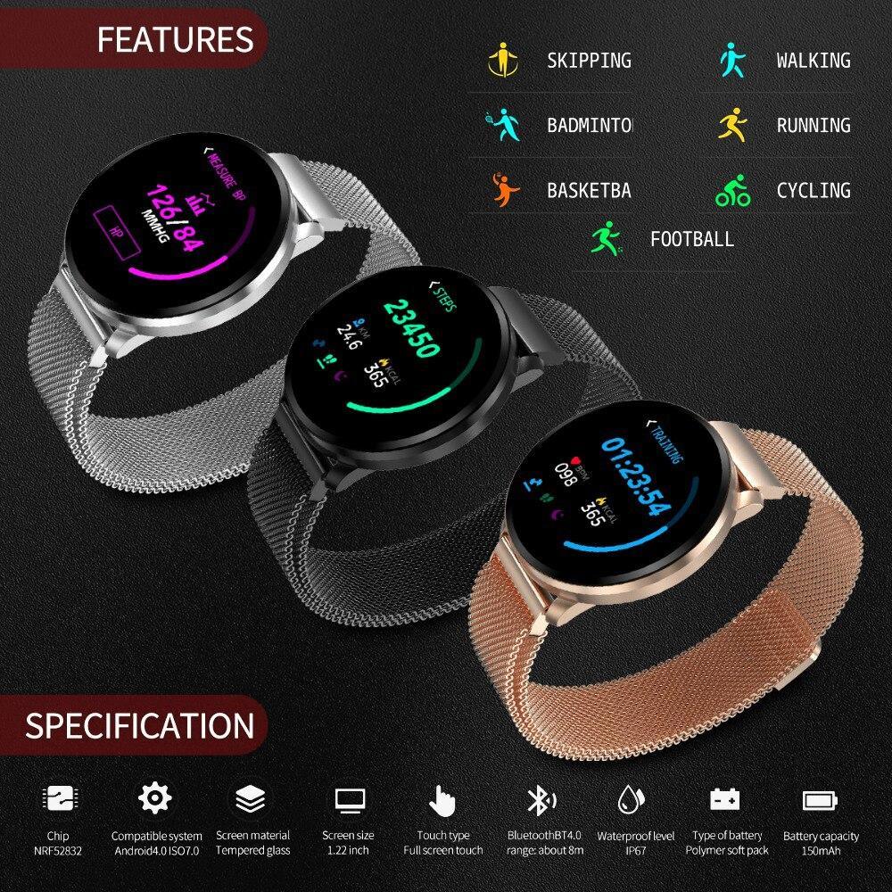 Modern Luxury Smart Watch Fitness Tracker with 1.3-Inch TFT Display