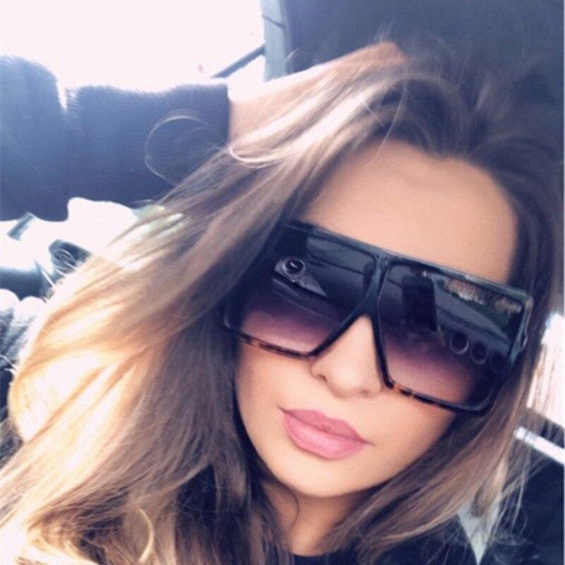 Oversized Square Frame Women's Sunglasses UV400 Protection