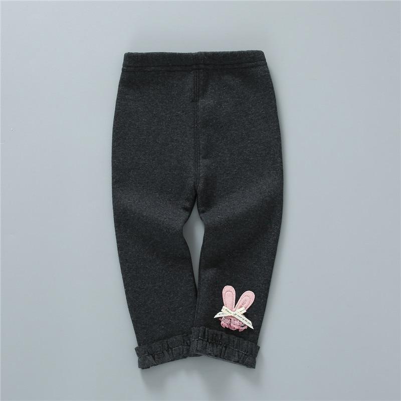 Newborn Baby Girl Knit Leggings Solid Color Elastic Waist