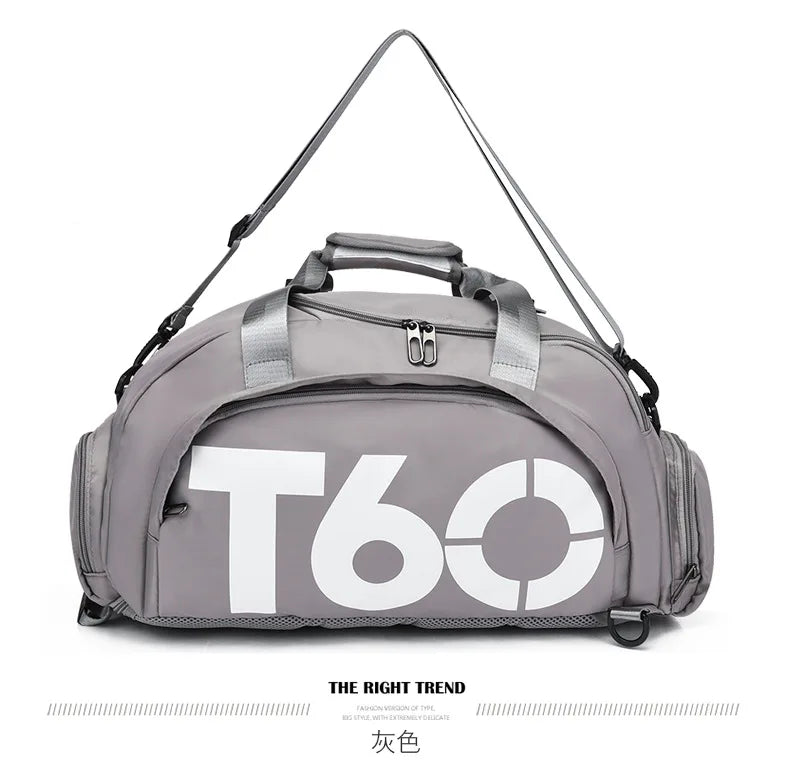 Multifunctional Waterproof Gym Duffel Bag – Large Travel Sports Backpack with Shoe Compartment