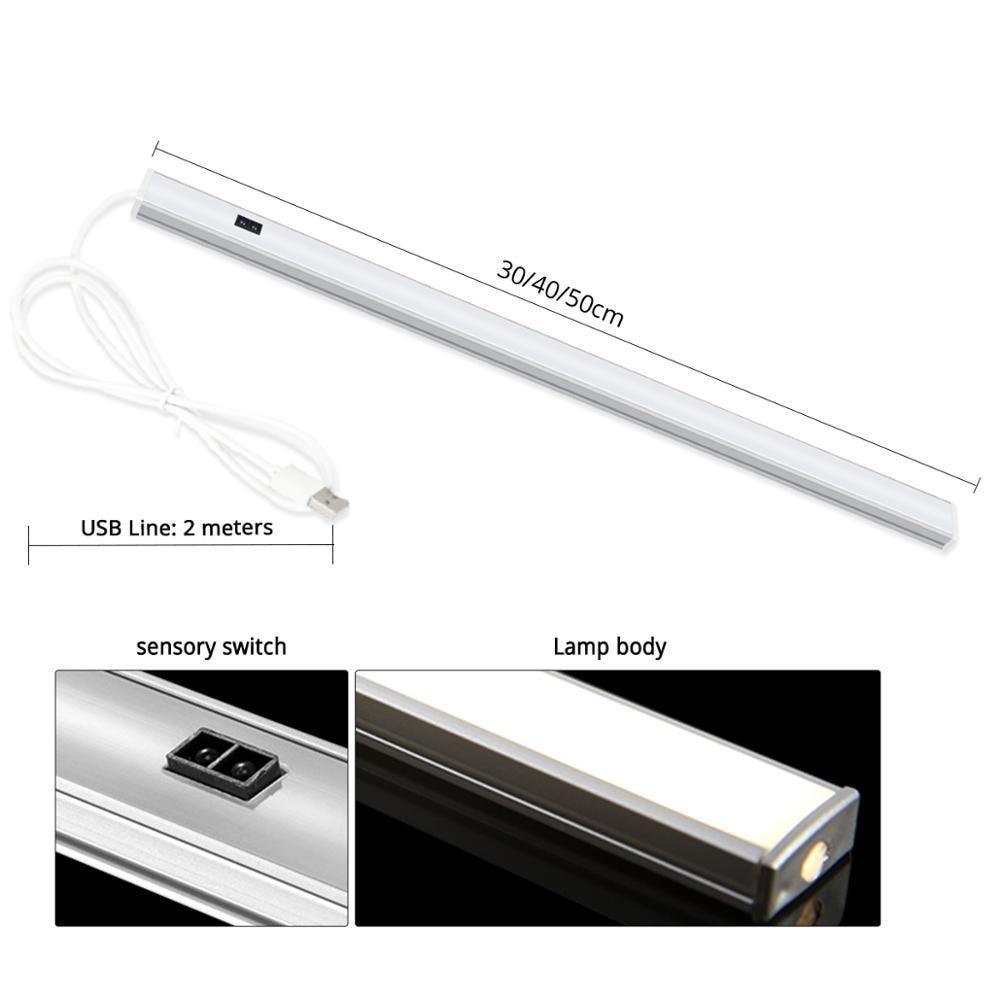 Modern Smart LED Under Cabinet Light with Hand Sweep Motion Sensor