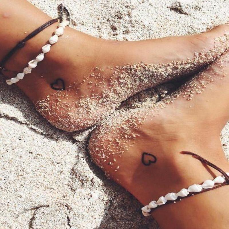 Gold Bohemian Shell and Starfish Anklet for Women Summer Beach