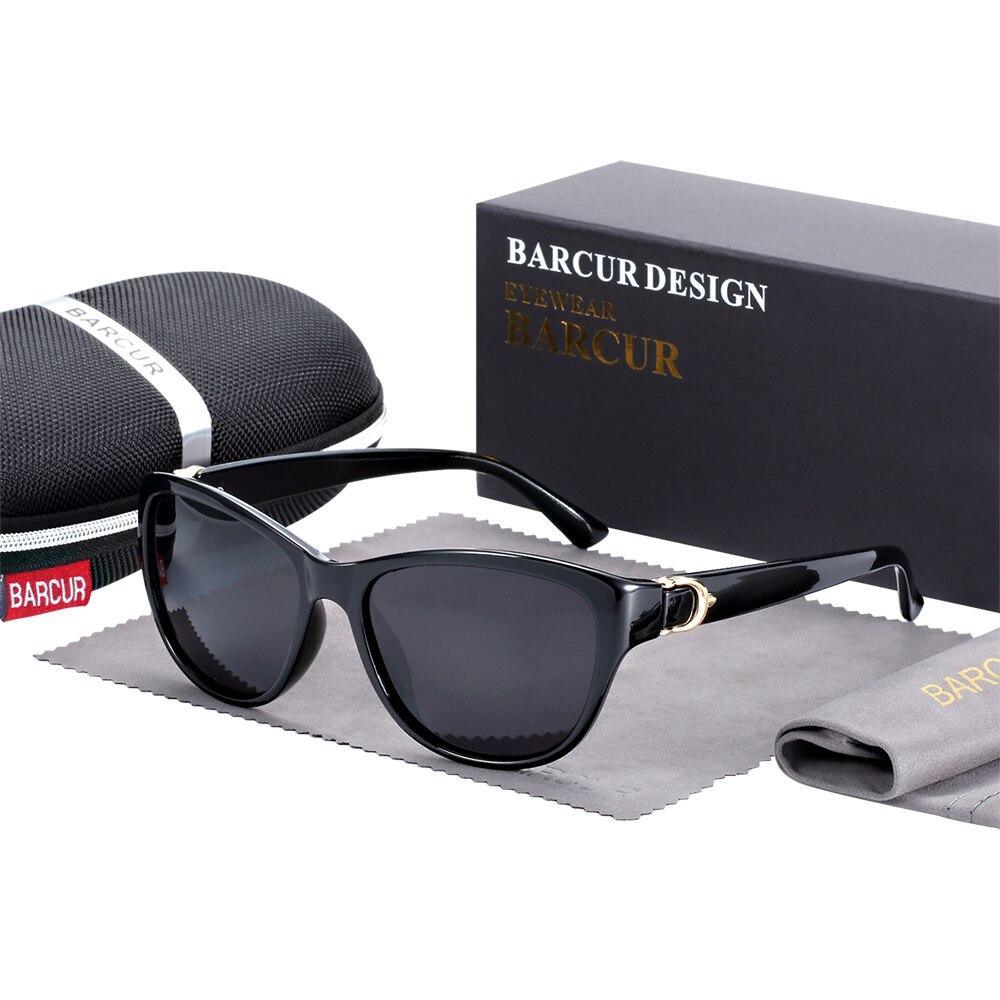 Gradient Cat Eye Polarized Sunglasses TR90 Modern Eyewear