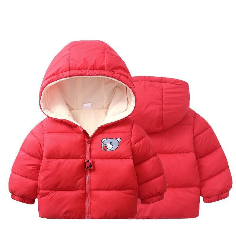Infant Hooded Winter Jacket with Ear Details for Boys & Girls