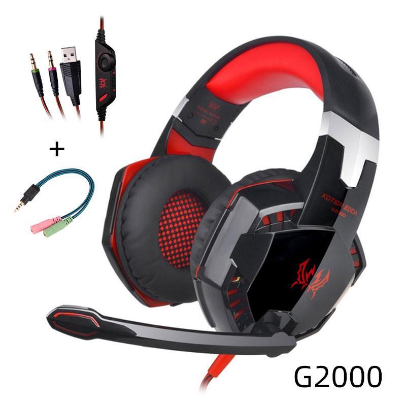 Over-Ear Wired Gaming Headset with Stereo Sound & Mic