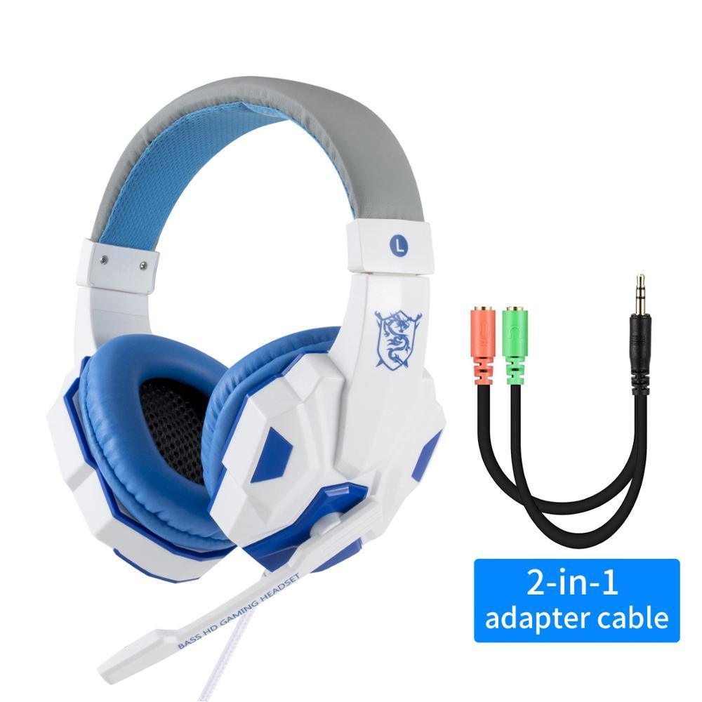 LED Bass Stereo Gaming Headset with Mic for PC & Console