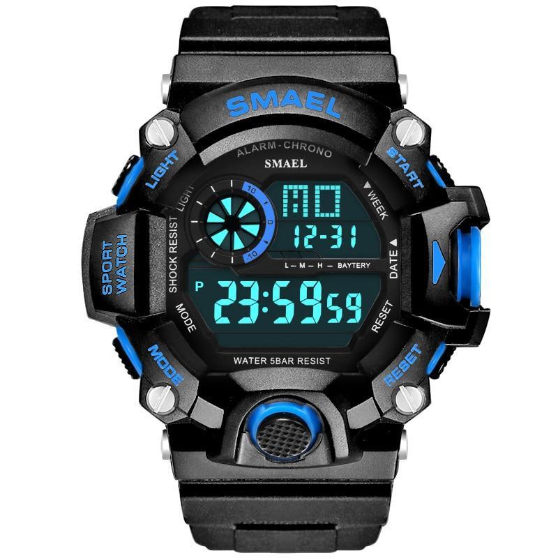 Unisex Digital Analog Sports Watch Waterproof Military Utility