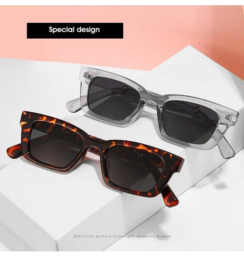 Vintage Rectangle Sunglasses – Retro Square Frame Eyewear
