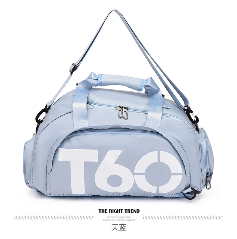 Multifunctional Waterproof Gym Duffel Bag – Large Travel Sports Backpack with Shoe Compartment