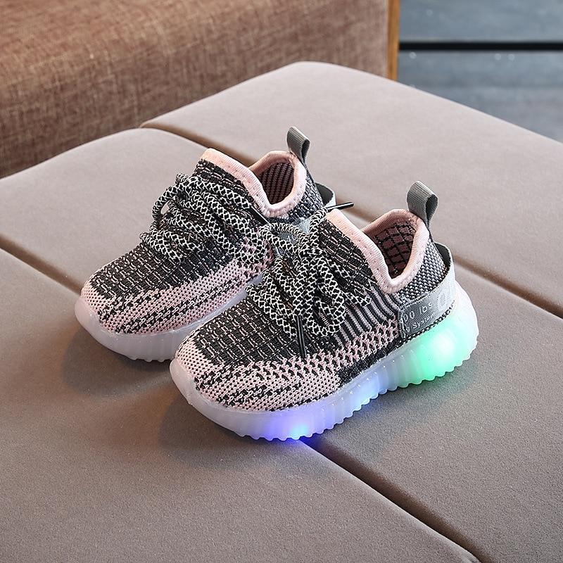 Kids Lightweight LED Luminous Sneakers with Non-Slip Sole