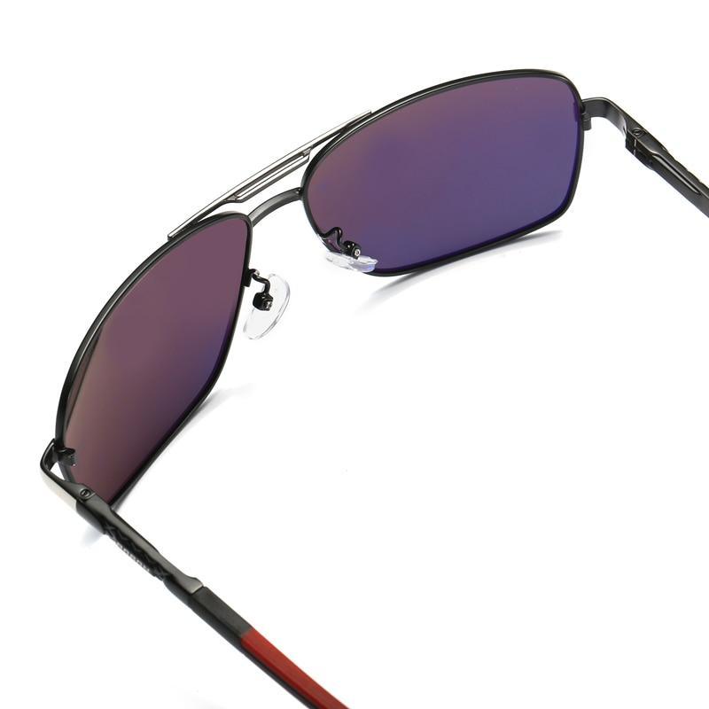 Men's Modern Business Polarized Sunglasses with UV400 Metal Frame