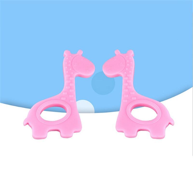 Cute Giraffe Silicone Teether Toy for Babies - Organic Chew Toy
