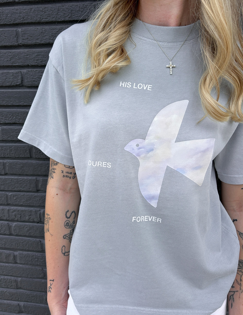 His Love Endures Forever Heavyweight Cotton Streetwear Tee