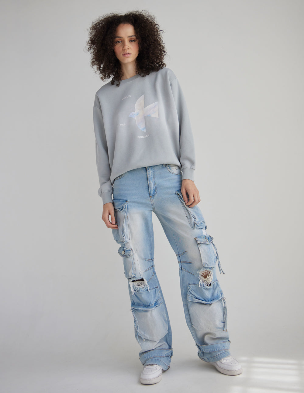 His Love Endures Forever Unisex Crewneck Sweatshirt