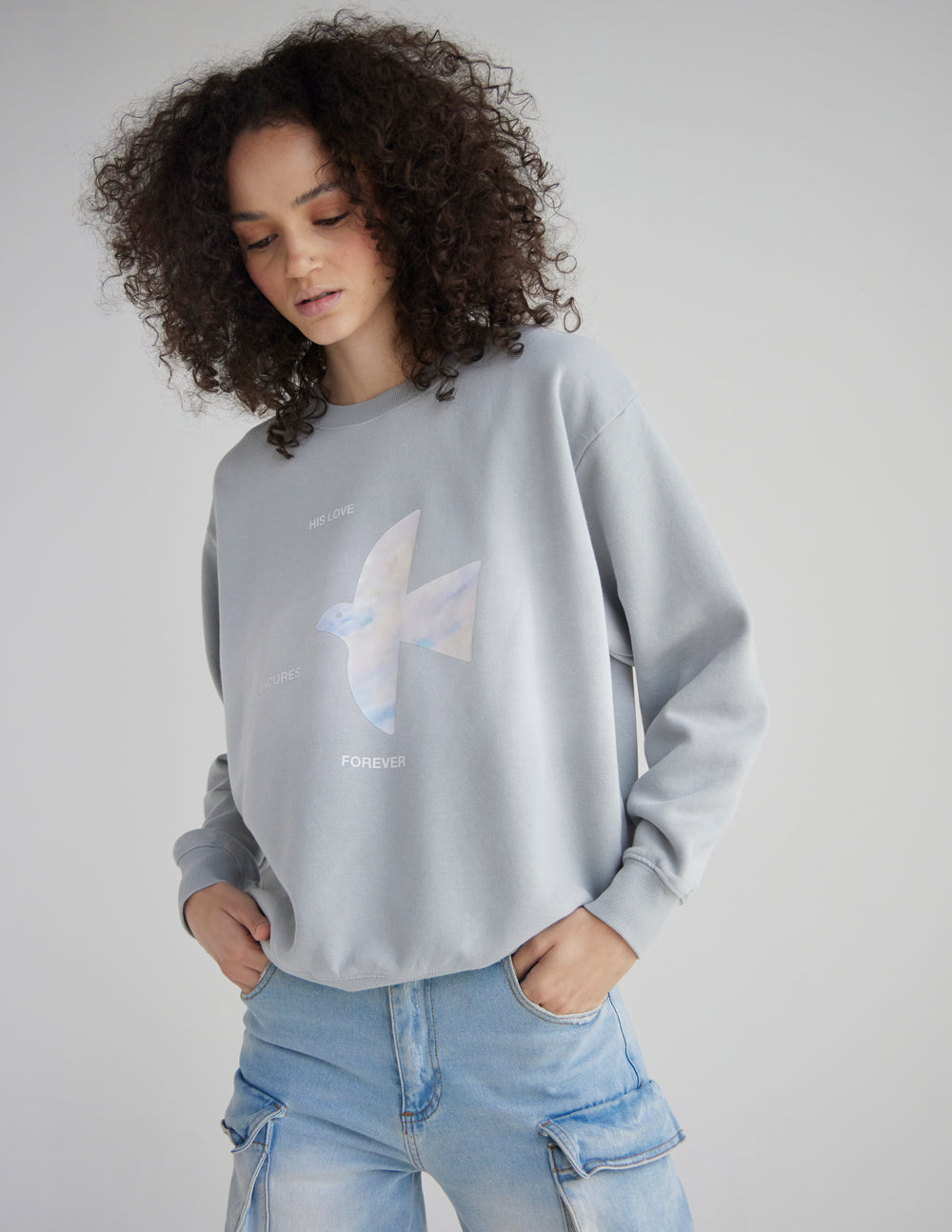 His Love Endures Forever Unisex Crewneck Sweatshirt
