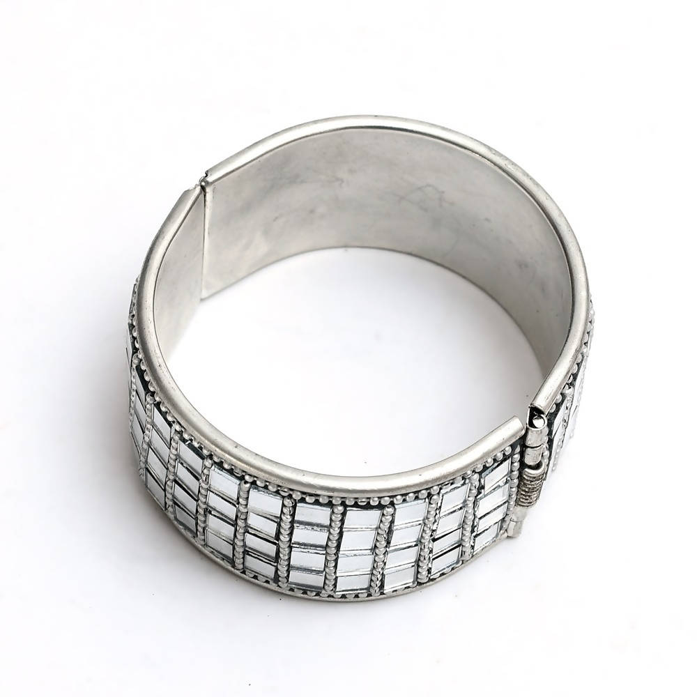 Artisan Oxidised Mirror Work Bracelet for Women