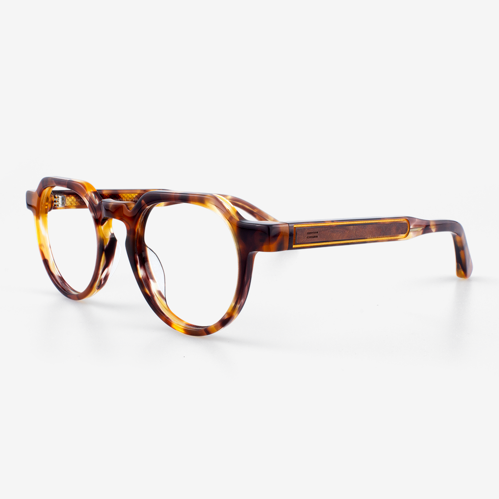 Hobe Vintage-Inspired Acetate & Wood Frame Sunglasses
