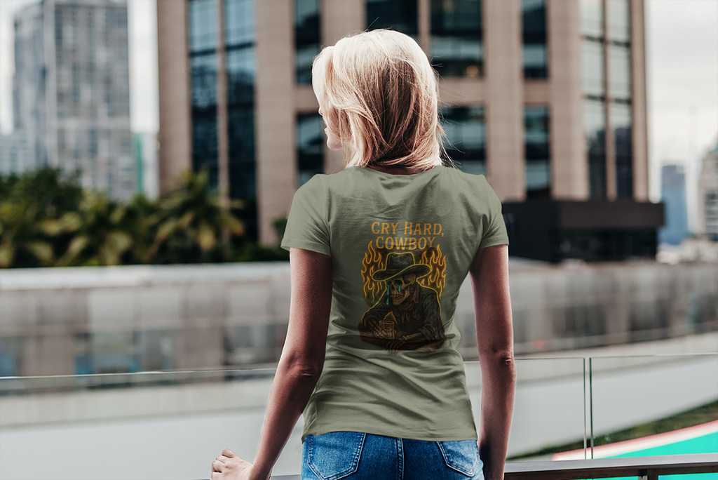 Cry Hard, Cowboy - T-Shirt