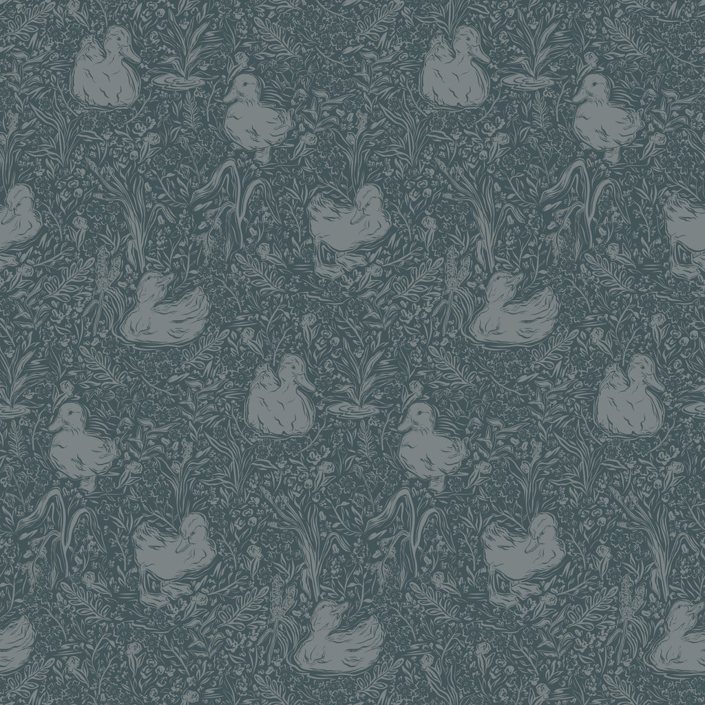 Hollingworth Floral Wallpaper in Pink, White, and Grey