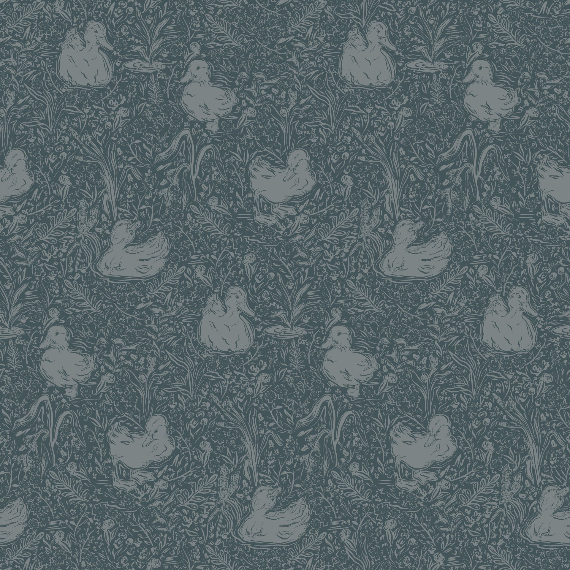 Hollingworth Floral Wallpaper in Pink, White, and Grey