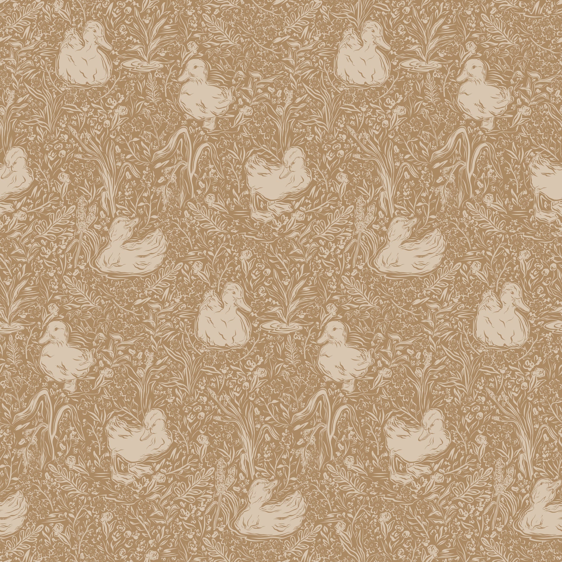 Hollingworth Floral Wallpaper in Pink, White, and Grey