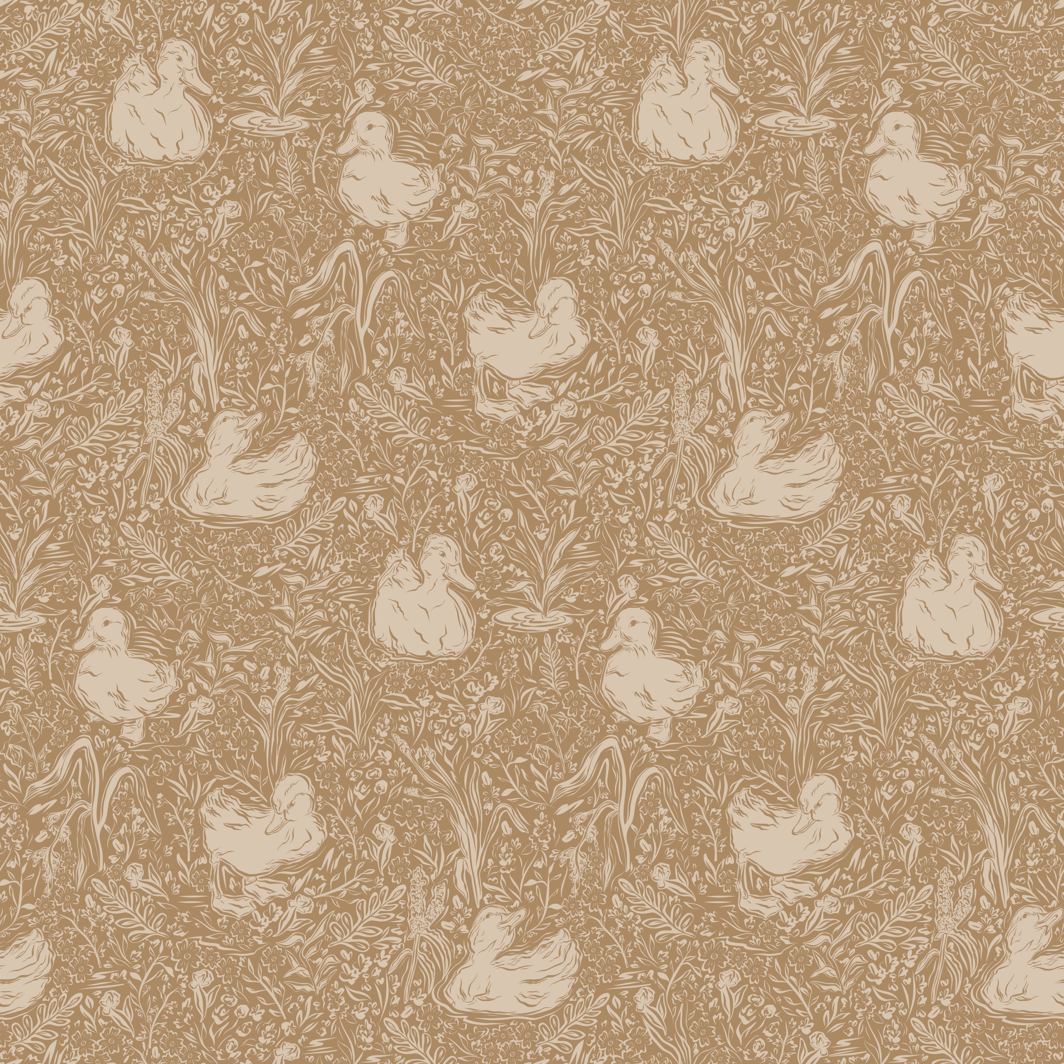 Hollingworth Floral Wallpaper in Pink, White, and Grey