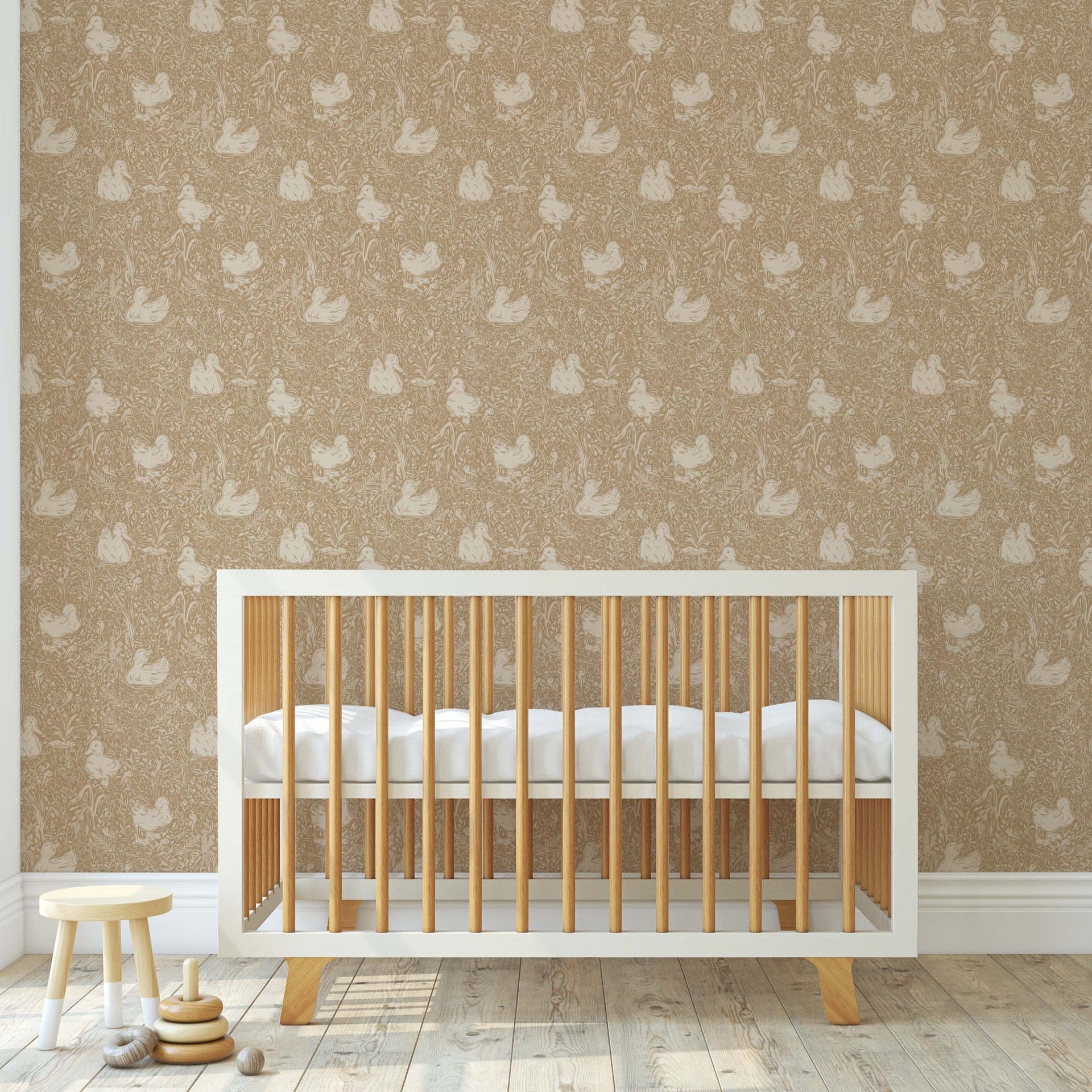 Hollingworth Floral Wallpaper in Pink, White, and Grey