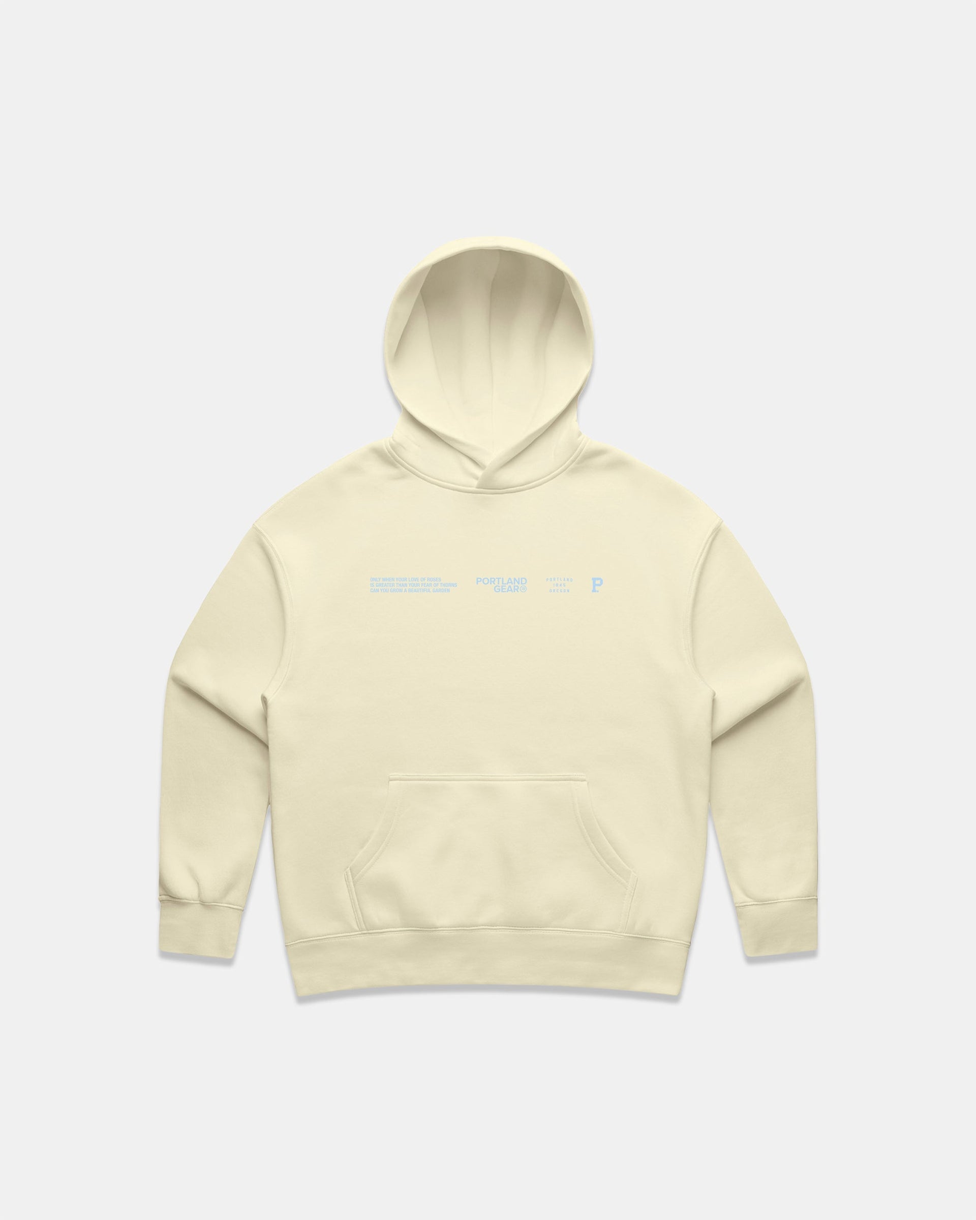 Women's Butter Sueded Slogan Hoodie with Puff Screen Print