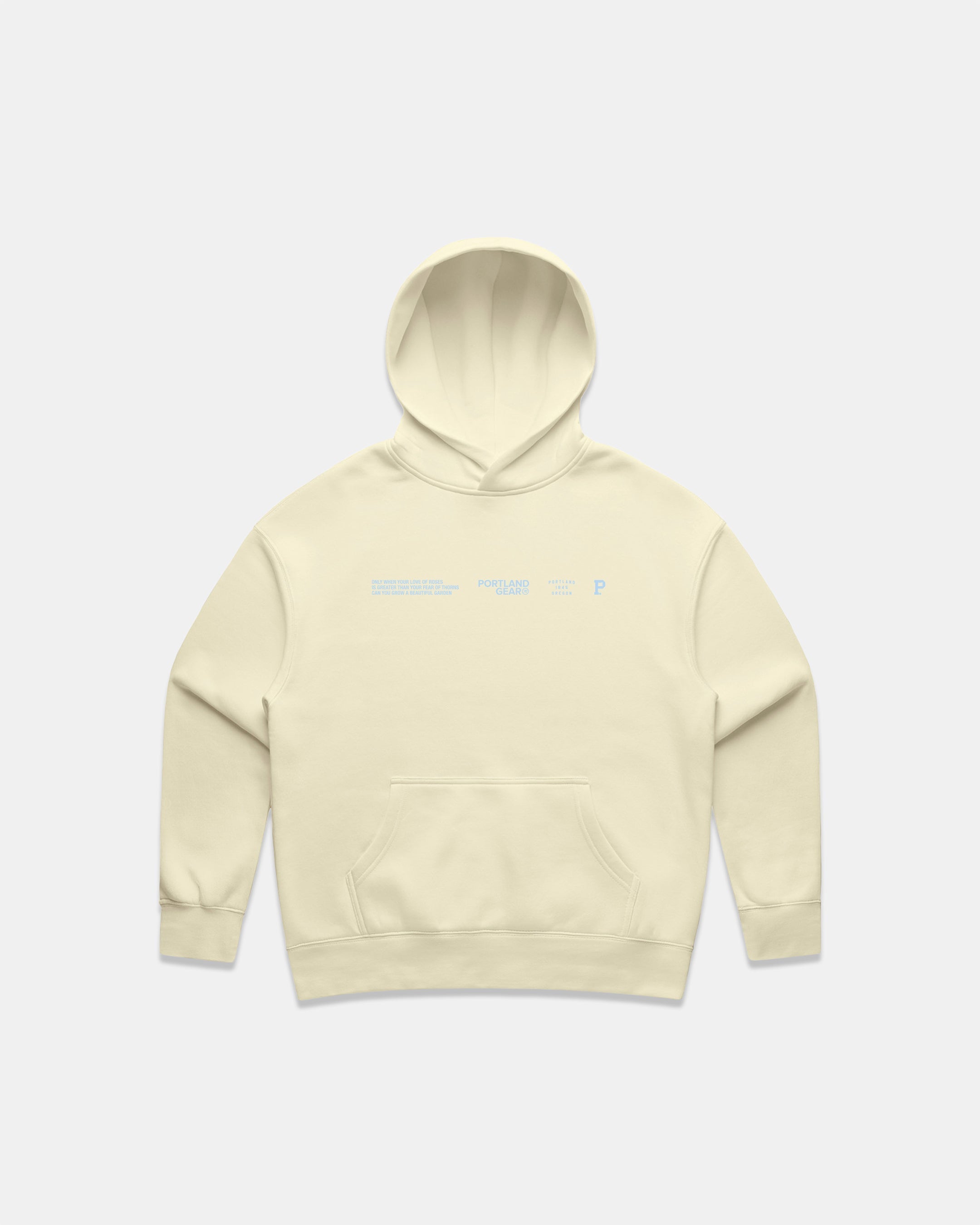 Women's Butter Sueded Slogan Hoodie with Puff Screen Print