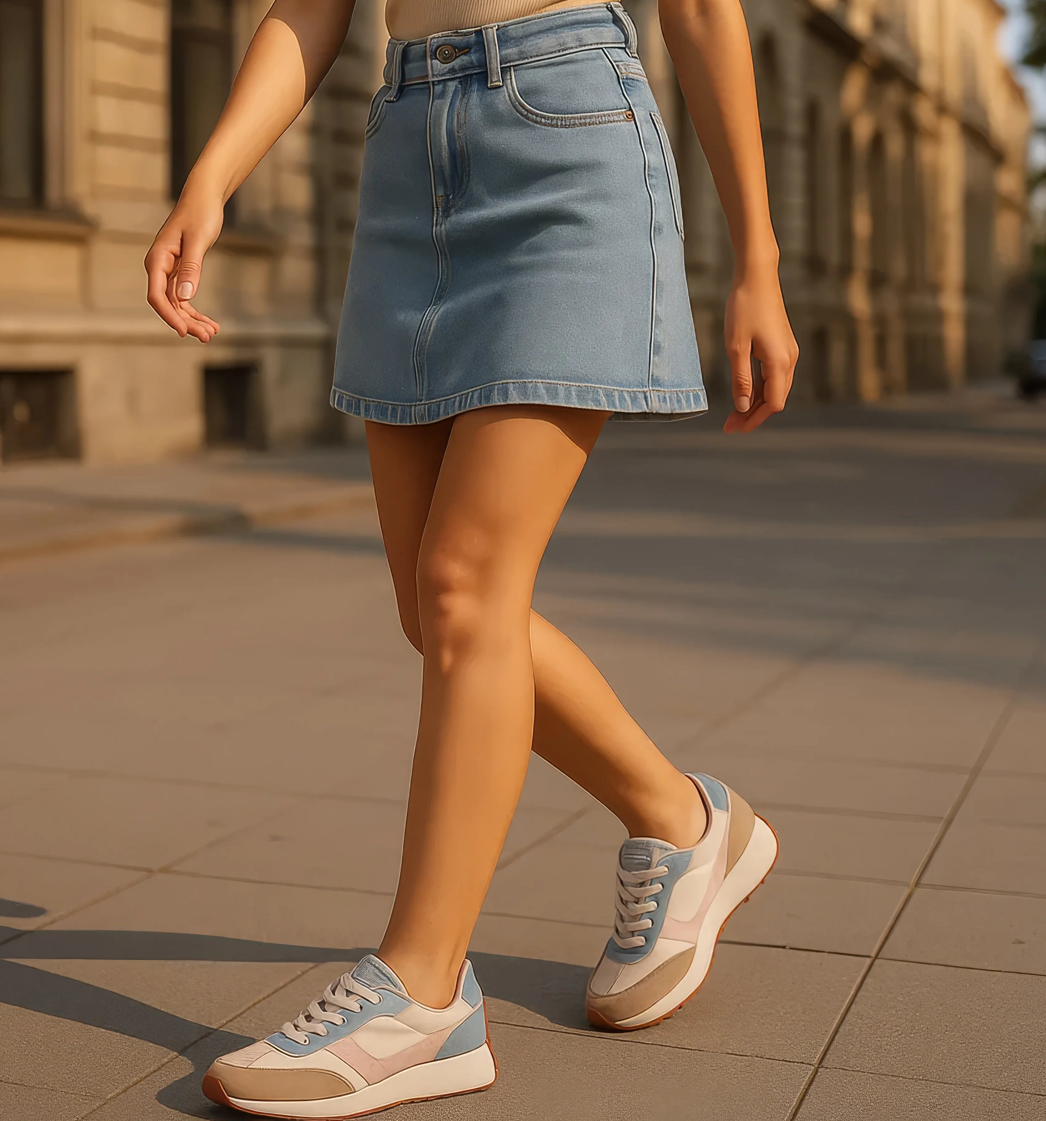 Women's Howell Navy Lace-Up Sneakers