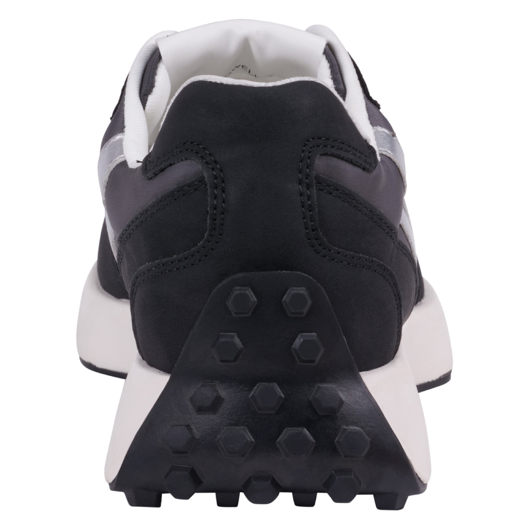 Women's Howell Black Lace-Up Sneakers Casual Fashion Trainers - Image 6