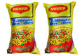 Pack of 2 reversible cushions for children featuring a fun Maggie theme