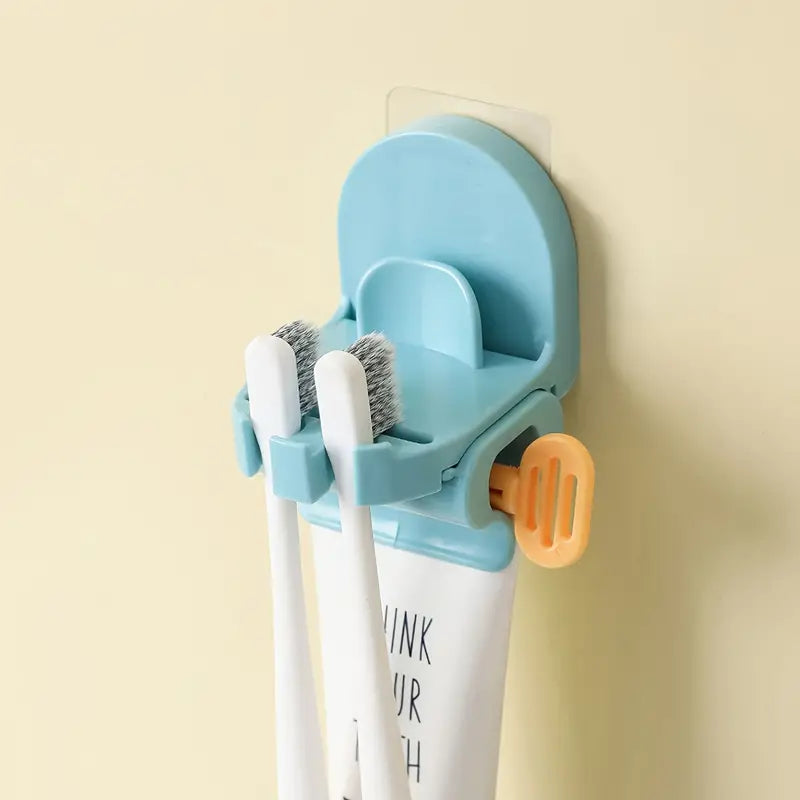 Multifunctional Wall-Mounted Toothpaste Dispenser