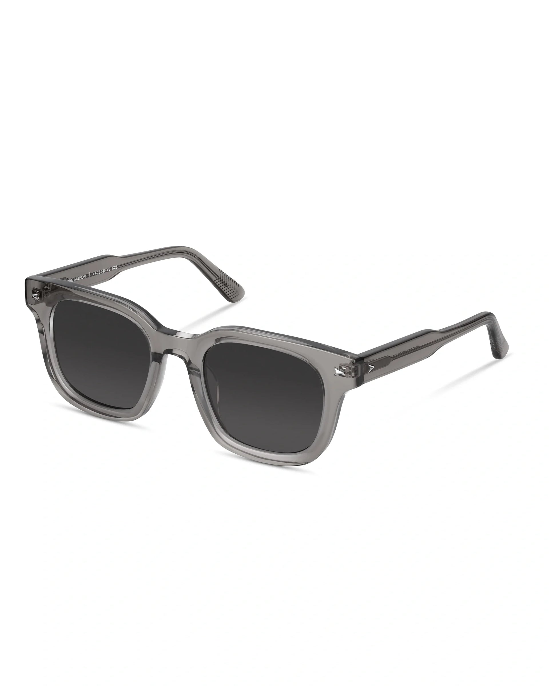 The Hudson Stone Sunglasses - Sleek Beveled Frame Eyewear