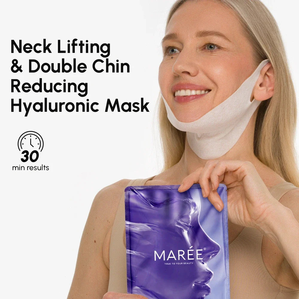Hyaluronic Acid V-line Lifting Mask for Firm Jawline and Neck - Image 2