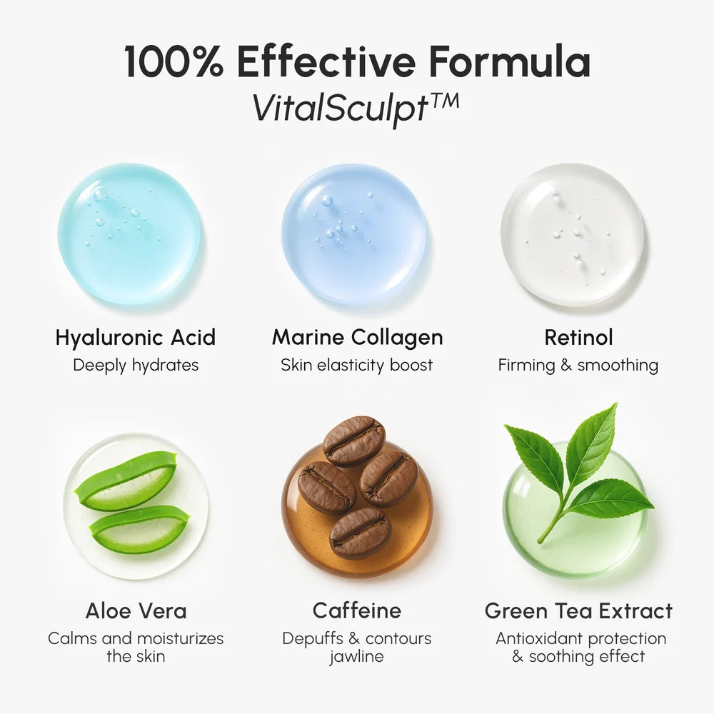 Hyaluronic Acid V-line Lifting Mask for Firm Jawline and Neck - Image 5