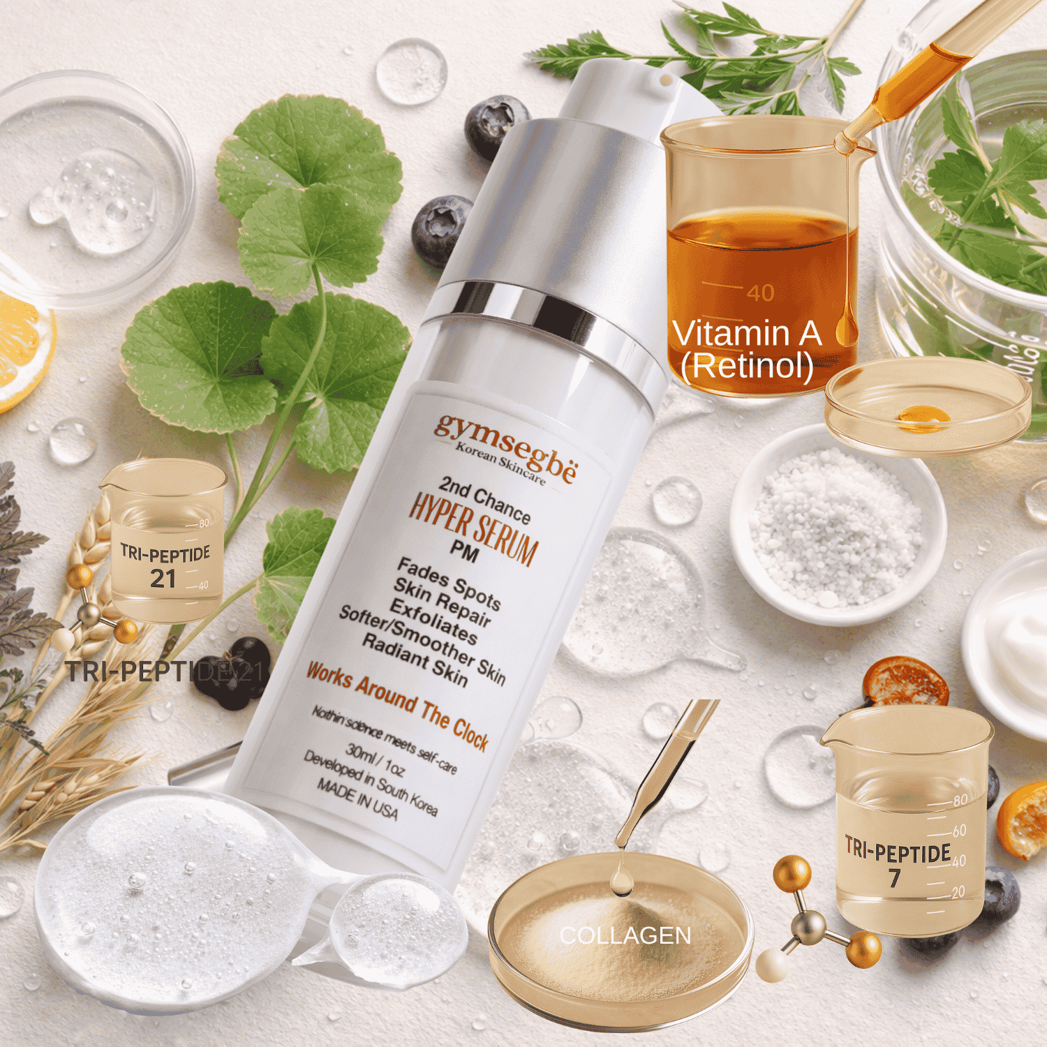 Second Chance Hyper Serum PM - Retinol & Peptide Night Treatment
